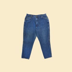 1990s highrise 26W denim pants by Chic, vintage medium wash straight leg jeans